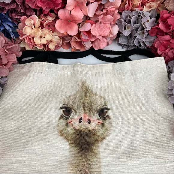 Eco-Friendly Folding Ostrich Tote Bag - Picture 5 of 13